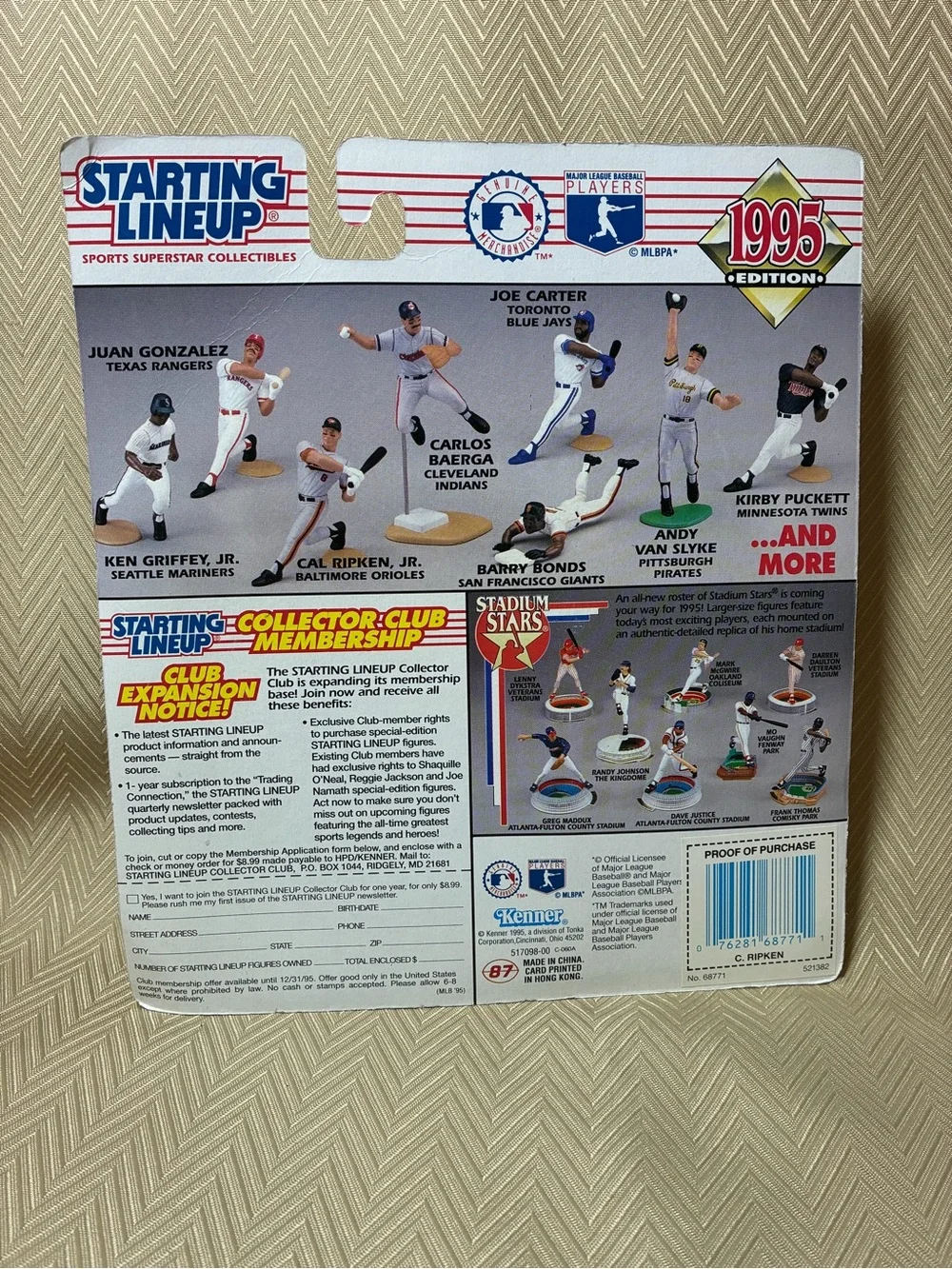 Cal Ripken Jr.  Starting Lineup 1995 Figure - Orioles